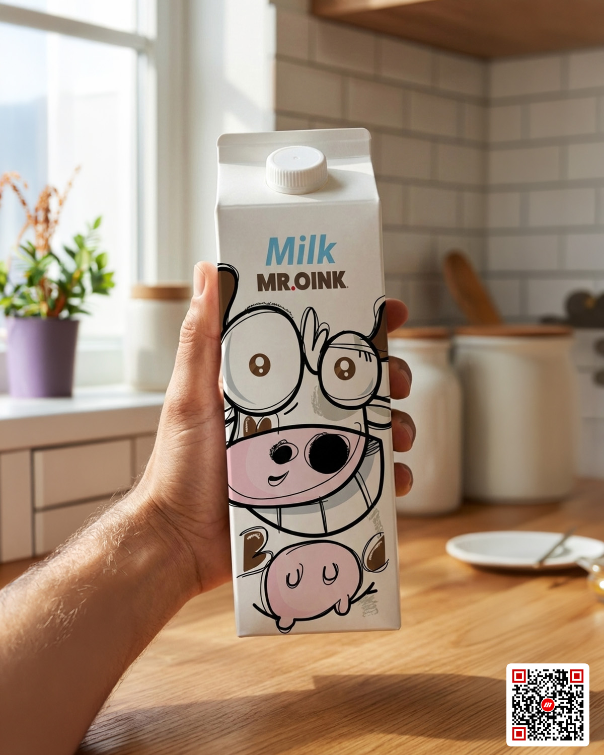 Product packaging that plays a video when scanned with Magoo